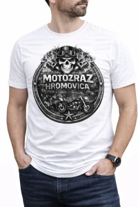 Tričko Motozraz Hromovica biele